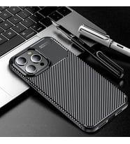 iPhone 15 Pro Kılıf Elde Kaymayan Kamera Korumalı Silikon (Siyah)