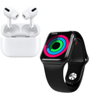 HW12 Full Ekran Smartwatch Siyah Akıllı Saat Airpods Pro Anc Özellikli Kablosuz Bluetooth Kulaklık