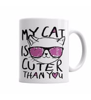 My Cat İs Cuter Than You Kedi Kupa Bardak Porselen
