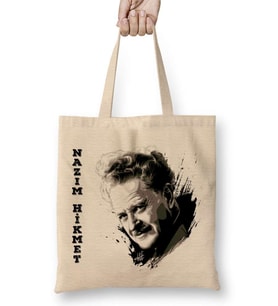 Nazım Hikmet Bez Çanta Uzun Saplı