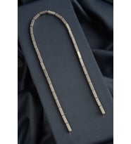 Hematit Doğal Taş Mat Titanyum Dikdörtgen Kesim 4x13mm Dizi