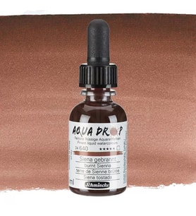 Schmincke Aqua Drop Sıvı Sulu Boya 30ml 640 Burnt Sienna