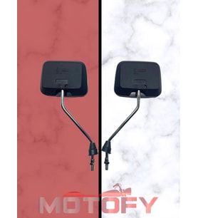 KLASİK MODEL KARE RETRO MOTOSİKLET AYNASI 10 MM