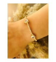 KALPLİ ÇELİK SUYOLU BİLEKLİK 18+2 CM-GOLD ACR5081