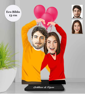 Kişiye Özel Sevgili Ahşap Eco Biblo -27