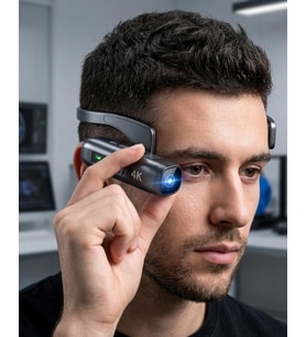 Mey İthalat® 4K Giyilebilir Mini Kamera Eis Stabilizasyon 120° Geniş Açı Wifi