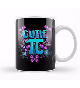 Adorable Cutie Pi Math Pie Symbol Pun Pi Day 2020 Kupa Bardak Porselen