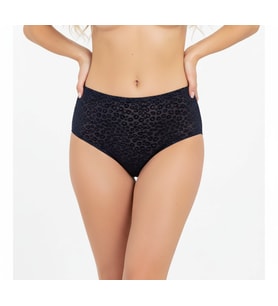 Kadın Yüksek Bel Transparan Tül Slip Külot BB2128