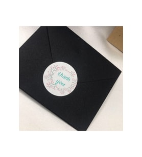 Thank You Yuvarlak Etiket Sticker Autocollant Mulsaq Pegatina Aufkleber 3 Cm - 400 Adet