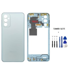 Samsung Galaxy M23 - SM-M236 FULL Kasa Arka Kapak Takım MAVİ - TAMİR SETİ