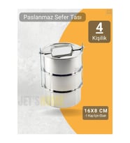 Paslanmaz Çelik 3’lü Sefer Tası 16x8 cm No:3