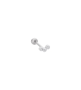 Gümüş Tria Tragus Piercing