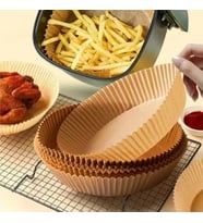 50 Adet 16X20cm Airfryer Pişirme Kağıdı Hava Fritözü  Philips Yağsız Kağıt