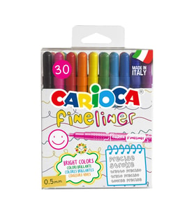 CARİOCA FINELINER İNCE UÇLU KEÇELİ KALEM 30'LU