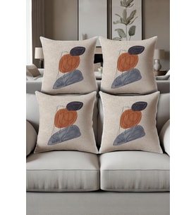 Dijital Baskılı Yumuşak Dokulu 4’lü Kırlent Kılıfı Takımı (43x43 cm) KRL0075