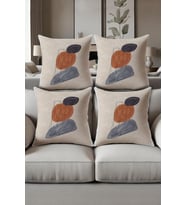 Dijital Baskılı Yumuşak Dokulu 4’lü Kırlent Kılıfı Takımı (43x43 cm) KRL0075