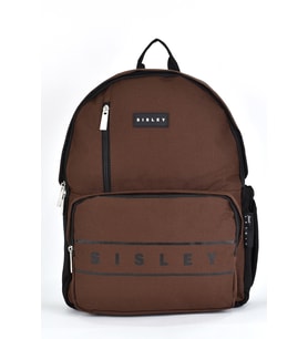 Sisley Okul Sırt Çantası Unisex Çok Gözlü Günlük Seyahat Sırt Çantası Kahverengi 12918