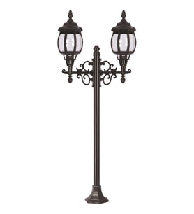 AVONNI BSU-68208-2BSY-M2 Siyah Boyalı Dış Mekan Aydınlatma E27 Aluminyum ABS Polikarbon Cam 55x18cm