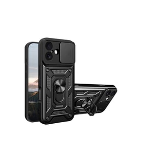 Apple İphone 17 Pars Lens Yüzüklü Silikon - Siyah