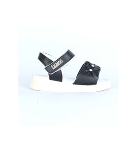 Moda Ayakkabı 01150 Kız Çocuk Sandalet (Siyah)
