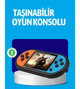 Retro 520 Oyunlu Taşınabilir Konsol HD Ekran USB Şarjlı
