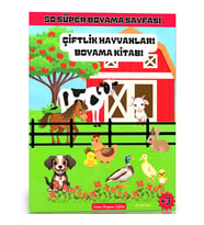 Çiftlik Hayvanları Boyama Kitabı (50 Süper Boyama)
