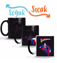 Superman Sihirli Kupa Bardak Porselen