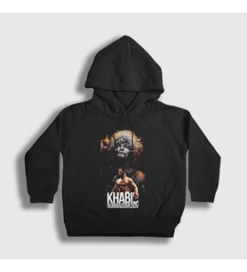 Presmono Unisex Çocuk Siyah Champion Ufc Khabib Nurmagomedov Kapüşonlu Sweatshirt 310282tt