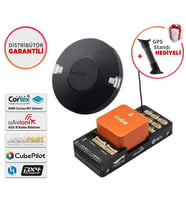 CubePilot Pixhawk The Cube Orange Standard Set Otopilot Sistemi (ADS-B Carrier Board) + HERE3+ CAN GPS / GNSS WITH MP8 Combo ( Distribütör Garantili )  (Siyah)