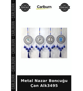 Özel Üretim Dekoratif Duvar Süsü Hediyelik Geleneksel Aksesuar Metal Nazar Boncuğu Çan Alk3495
