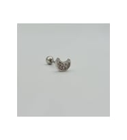Cerrahi Çelik Taşlı Küpe Tragus Helix Kıkırdak Piercing