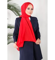 Kırmızı Harem Scarf İncila Şal