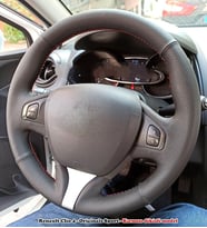 Clio 4 FAZ 1 2014-17 Araca Özel Dikmeli Direksiyon Kılıfı (Makyajlı Kasalara Uyumlu Değildir) (Karışık)