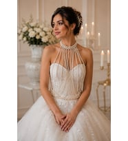 Üst Bikini/ Gelinlik/ Büstiyer üzeri İnci Aksesuar