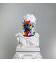 Hera 'White Zombie' Dekoratif Heykel, Pop Art Roma Yunan Heykelleri