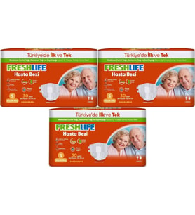 FreshLife Yetişkin Hasta Bezi Bel Bantlı S - Küçük - Small 90 Adet (3PK*30)