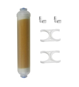 Su Arıtma Reçine Mixped 10" Inline Filtre,Akvaryum Su Yumuşatma Reçine Filtre (Beyaz)