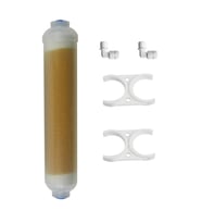 Su Arıtma Reçine Mixped 10" Inline Filtre,Akvaryum Su Yumuşatma Reçine Filtre (Beyaz)