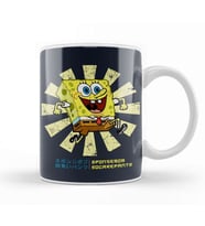 SpongeBob SquarePants Retro Japanese Kupa Bardak Porselen
