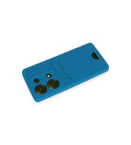 Pilelistore   Xiaomi Redmi Note 13 Pro 4G Kılıf Kelvin Kartvizitli Silikon - Mavi