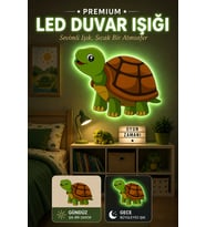 Işıklı Duvar Figürleri / Kapı Süsü Çocuk Odası (Yeşil-Yesıl)