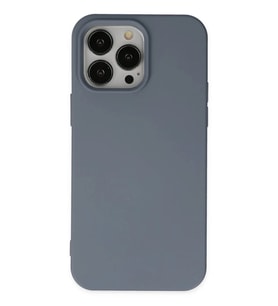 iPhone 14 Pro Kılıf Nano içi Kadife Silikon - Gri