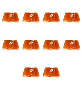 Plastik Şeffaf Turuncu Sup Kaşık - Tatlı Dondurma Kaşığı - 12.5 Cm. - 50 Adetlik 10 Paket