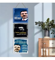 Ahşap Katlanabilir 3Lü Tablo - Tbl0003