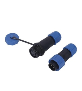 SD16 Su Geçirmez 2 Pin 16 Mm Konnektör Takımı