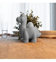 3D Baskı Dinozor Yumurtalık - Sevimli Eggosaurus Yumurta Tutucu-Gri