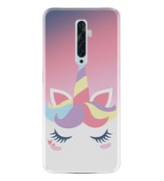 Oppo Reno 2Z 4 Lite 4 Pro 5 6 7 A31 Kılıf Desemli Silikon Sweety Unicorn 1737