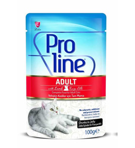Proline Pouch Kuzu Etli Kedi Konservesi 100 gr