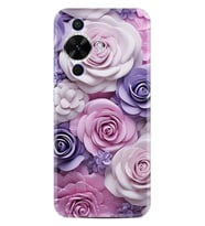Huawei Nova 12S Kılıf Boutique Baskılı Resimli Mor Güller Pcode -029