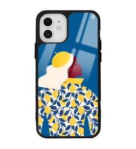 iPhone 12 Pro Lemon Woman Tasarımlı Glossy Telefon Kılıfı
